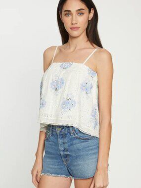 Walter Baker Clarie Scalloped Floral Top - Size M